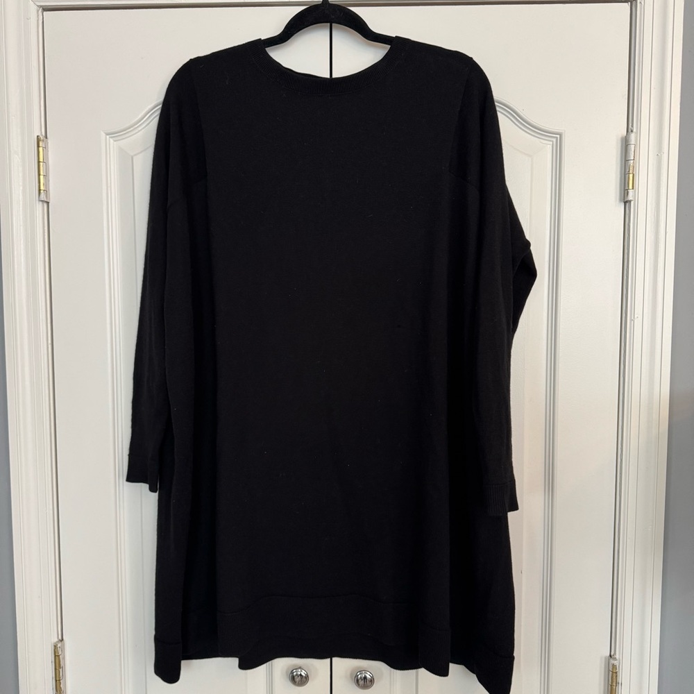 & Other Stories Black 100% Wool Sweater Dress